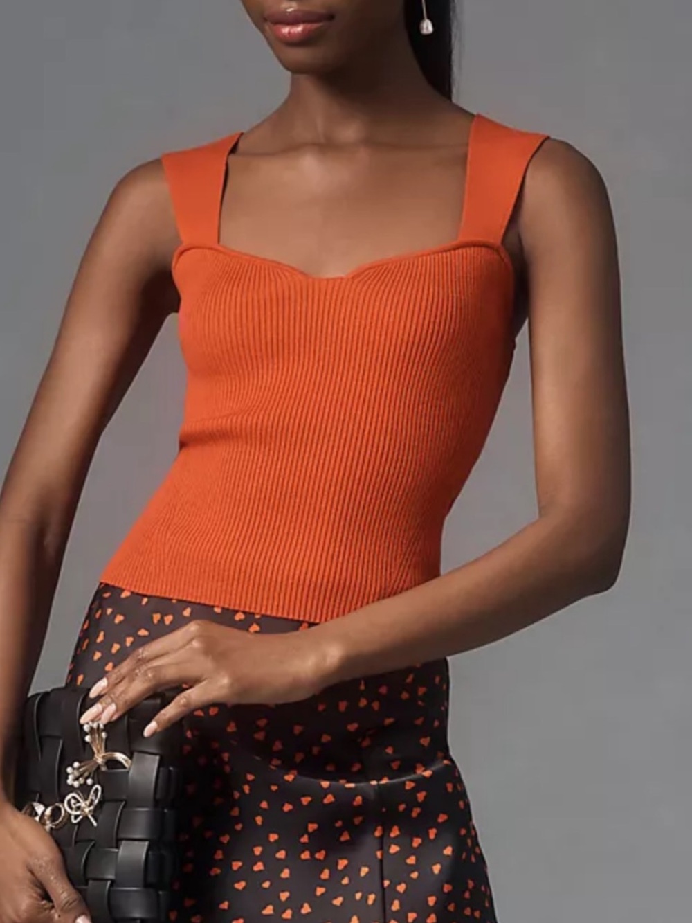 Maeve Square front Ribbed Tank - Picture 1 of 5